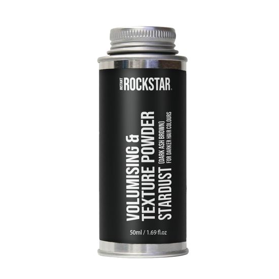 ROCKSTAR Stardust - Volumising & Texturising Powder - Dark Ash Brown - 50ML