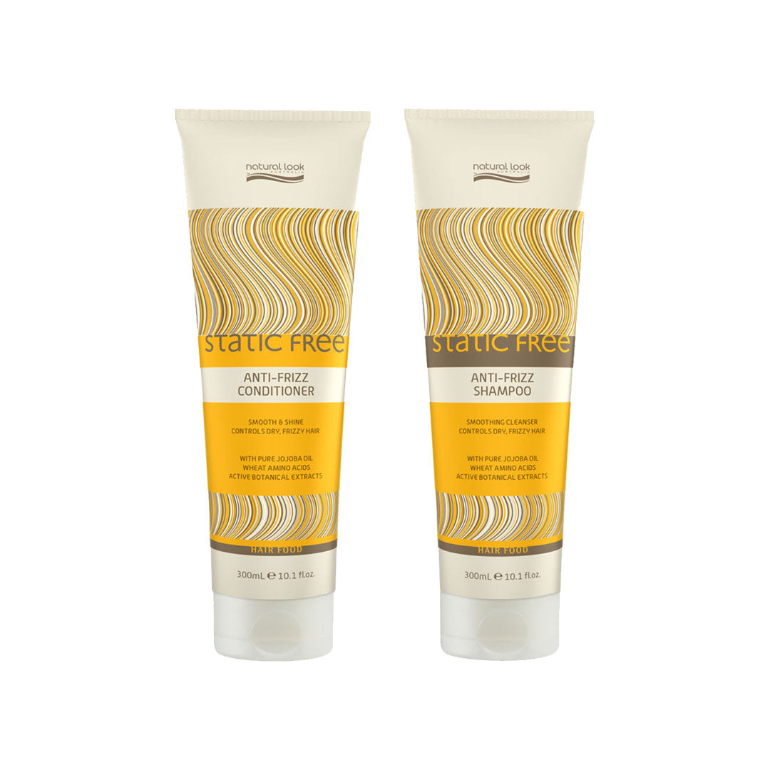 Natural Look Static Free Anti-Frizz Shampoo & Conditioner Bundle