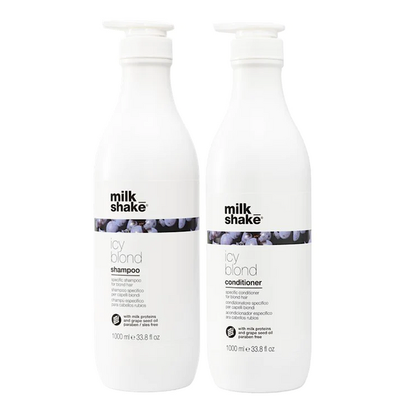 Milkshake icy blond Shampoo and Conditioner 1000ml Bundle