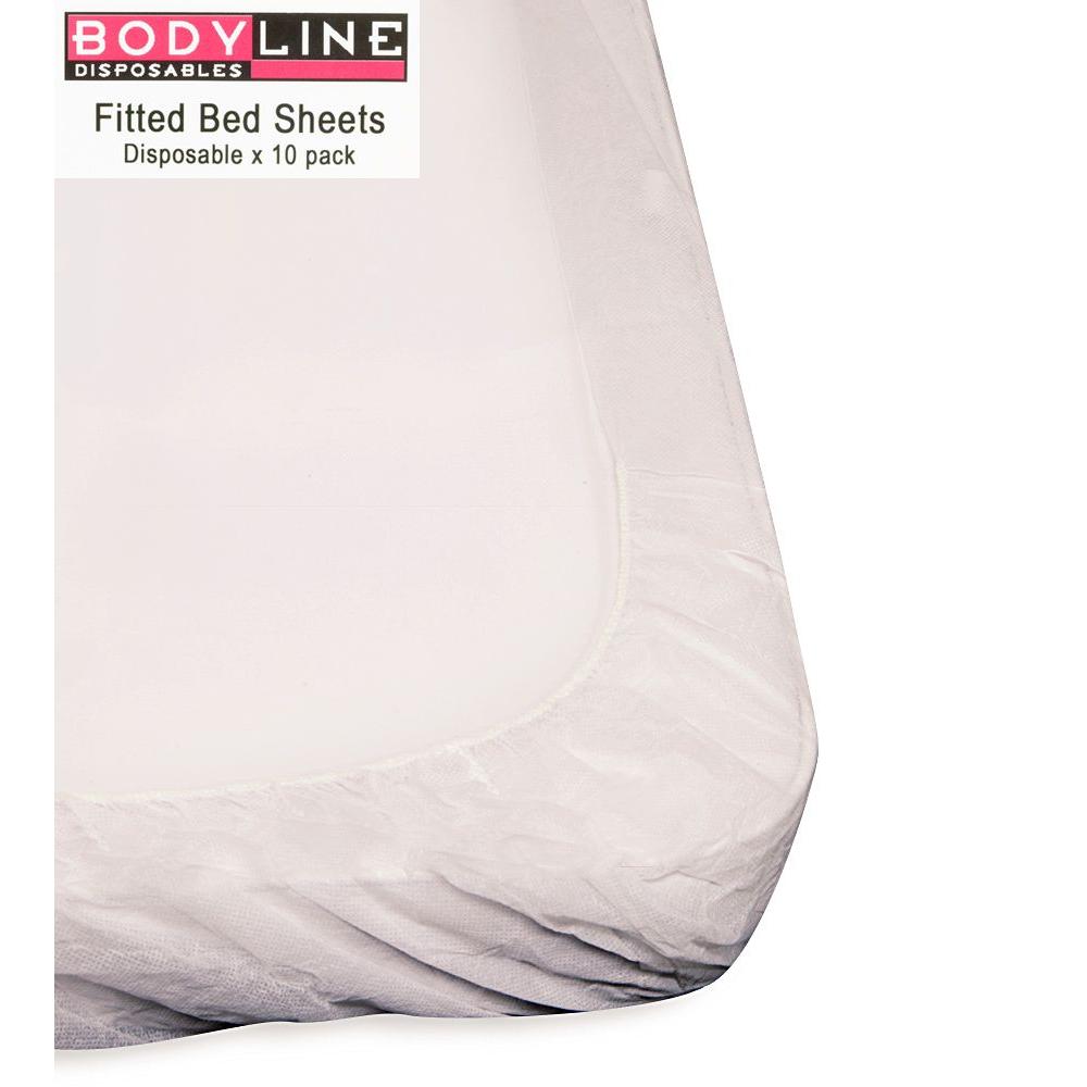 Bodyline Fitted Bedsheet 10pk 185 x 76 x 15cm Elastic Edges