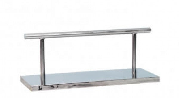Footrest Block Floor Mounted - Chrome