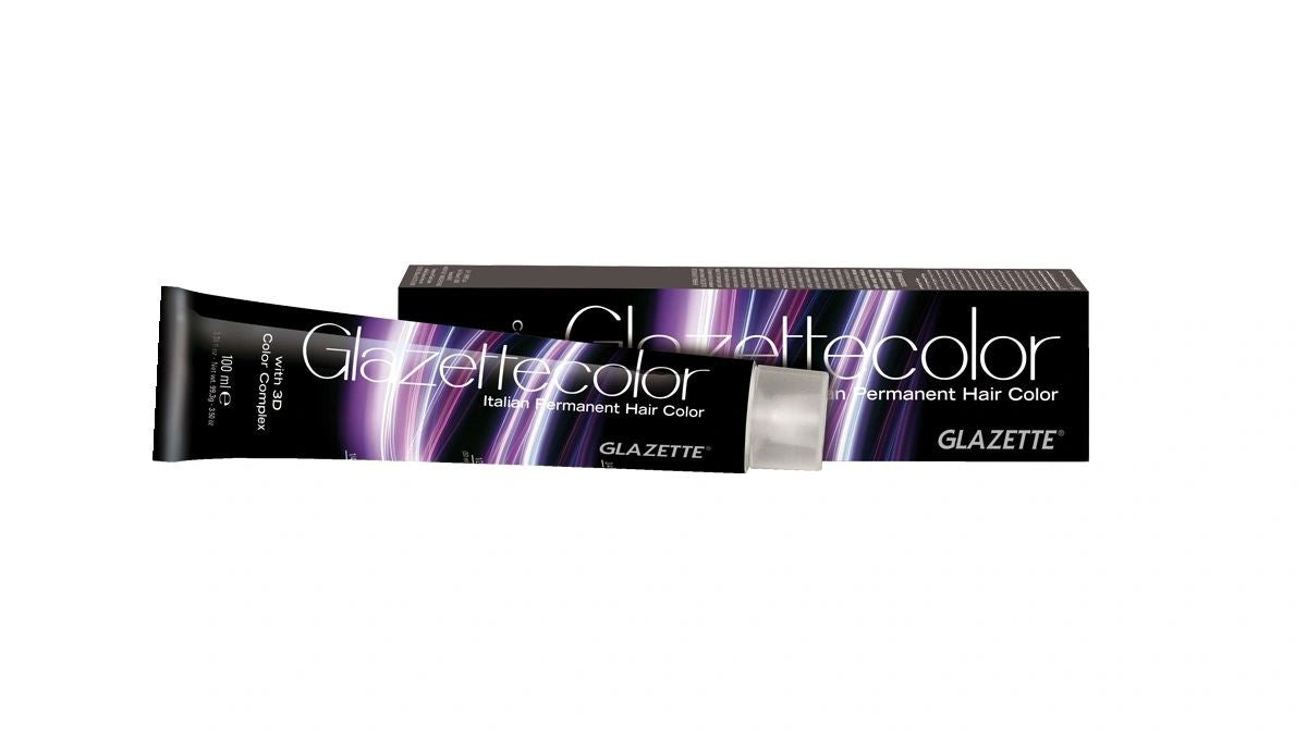 Glazette Permanent Cream Color 7RF / 7.541 - Flaming Red Medium Blonde 100g