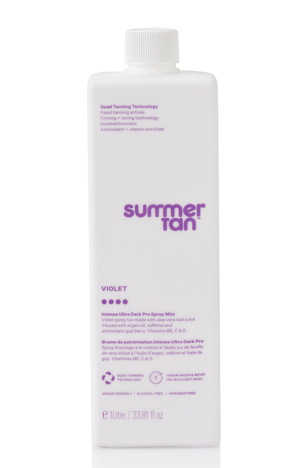 Summer Tan Professional Violet Intense 14% Spray Mist Ultra Dark 1 Litre