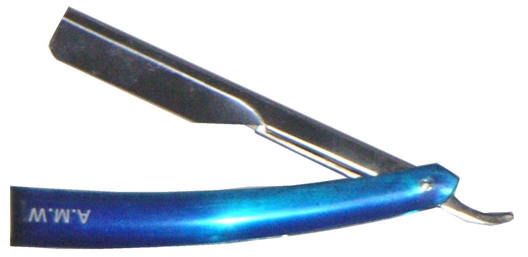 AMW Filarmonica Type Razor Blue Stainless Steel Handle