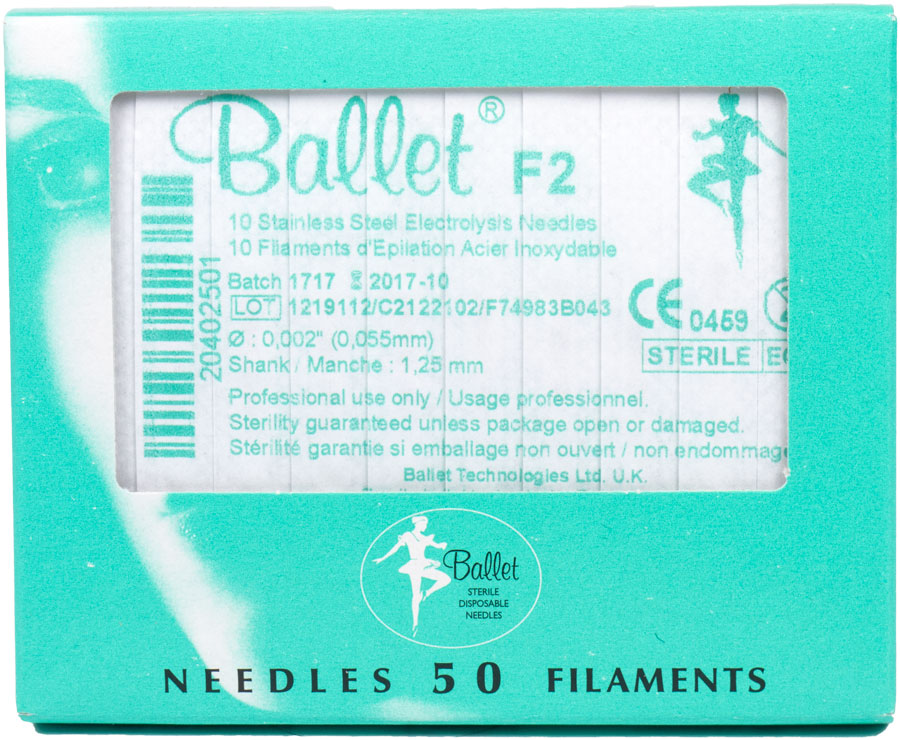Ballet Stainless Steel F2 Needles 50pk