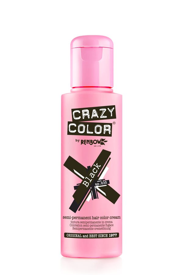 Crazy Color 100ml 030 BLACK