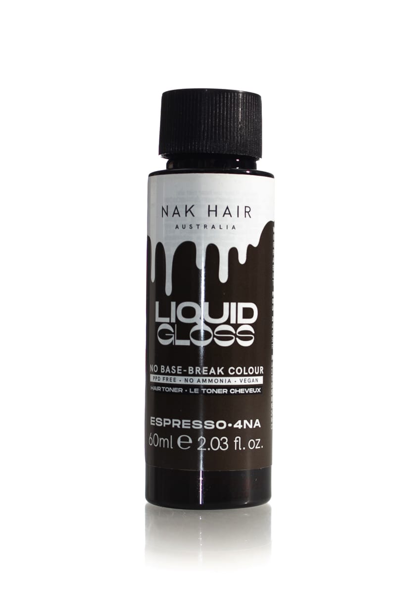 NAK Liquid Gloss Espresso 60ml 4NA - Dark Brown Natural Ash