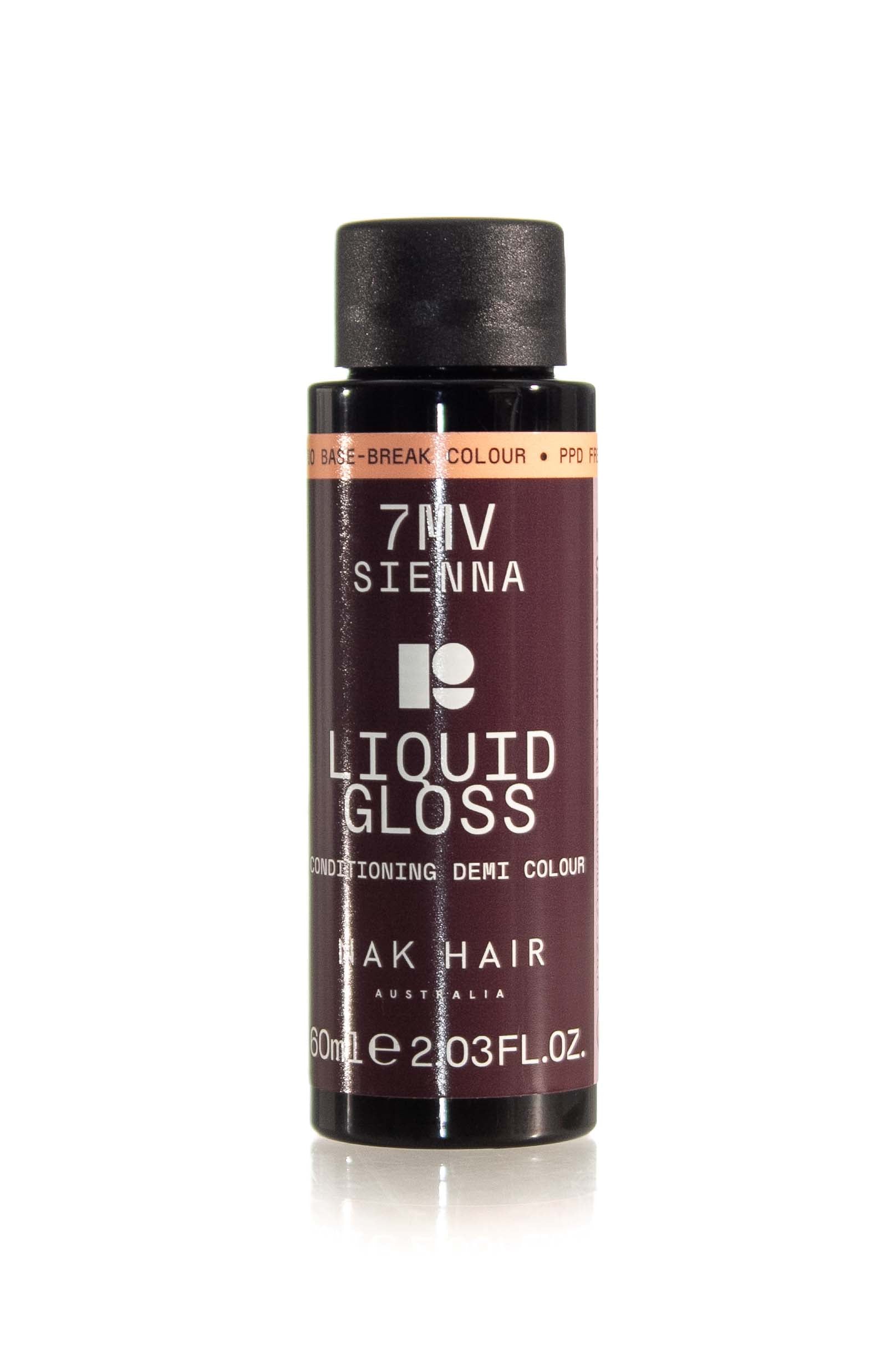 NAK Liquid Gloss Sienna 60ml - 7MV Medium Blonde Mahogany Violet