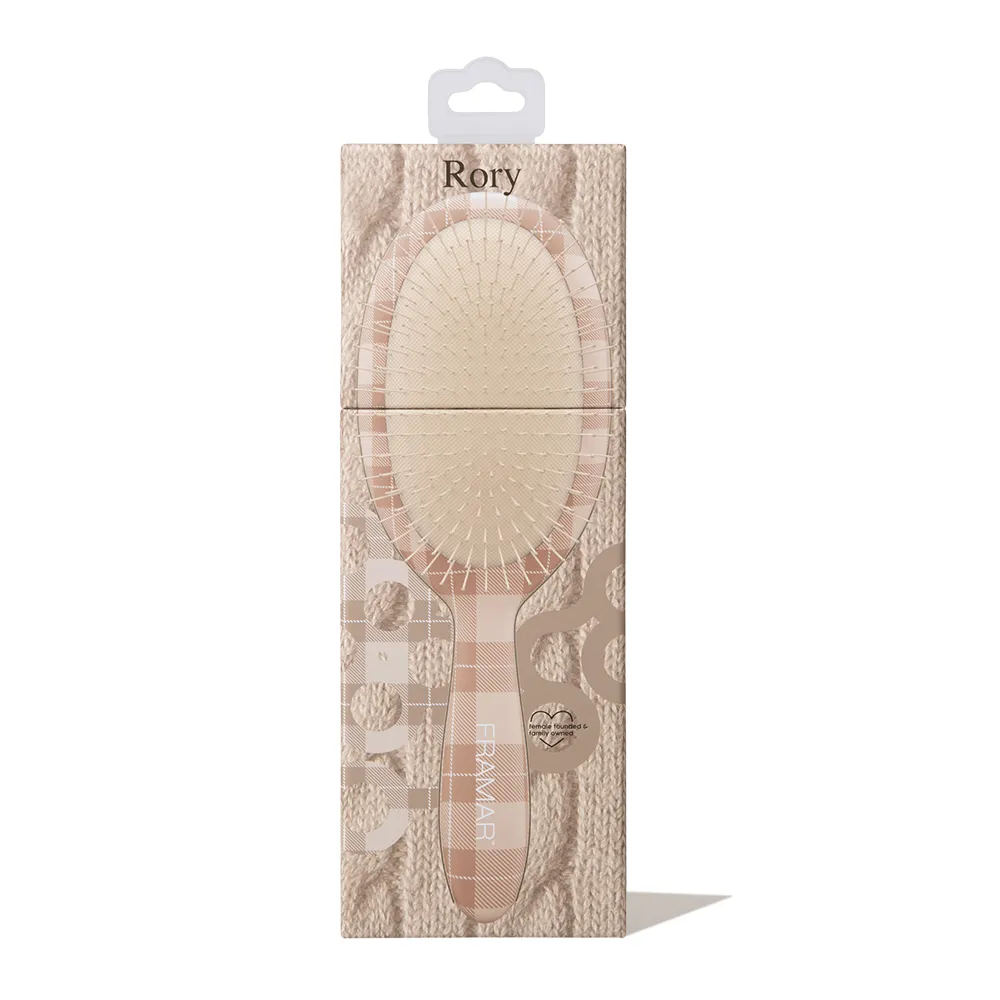 FRAMAR Plaid Hair Day Detangle Brush - Rory