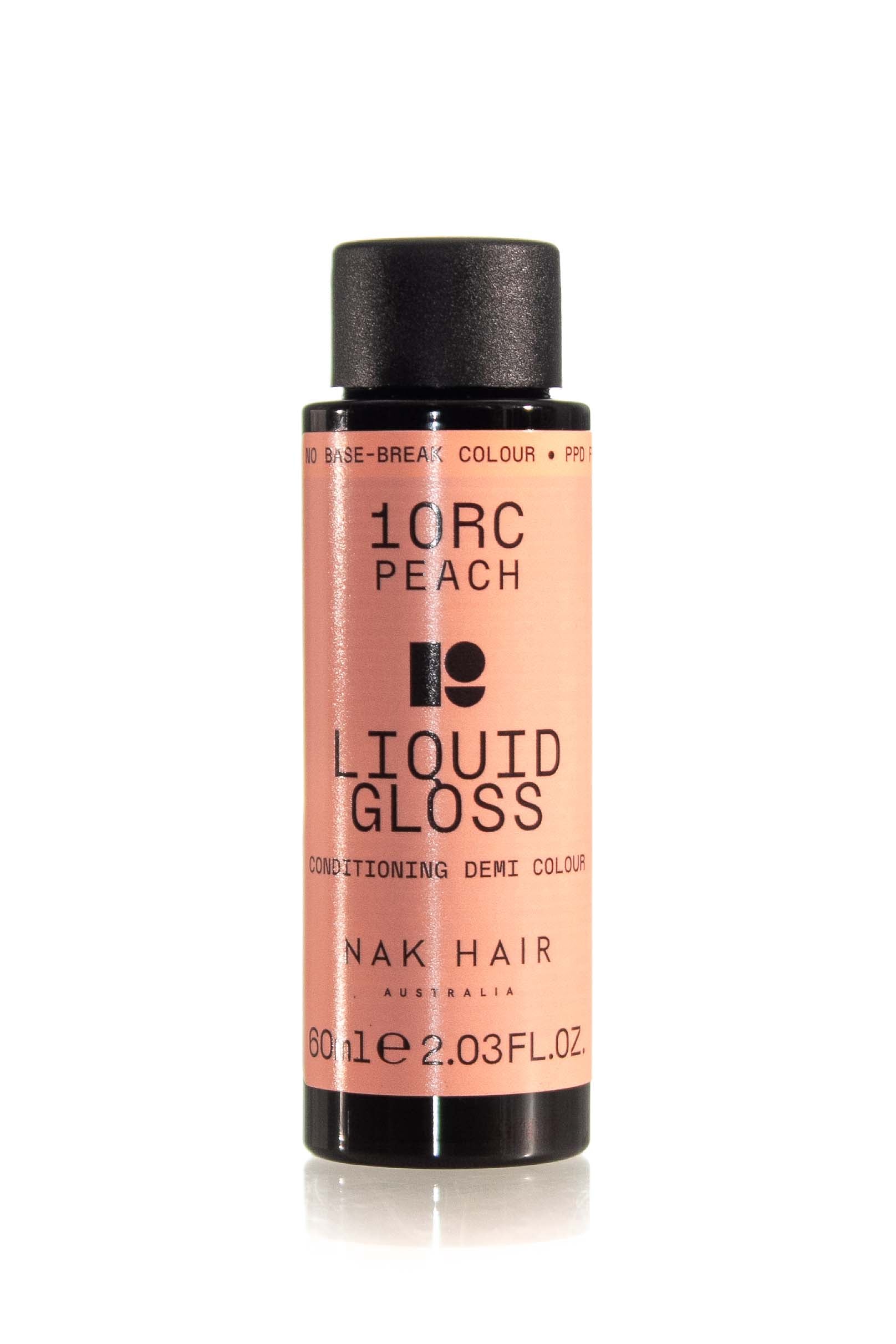 NAK Liquid Gloss Peach 60ml - 10RC Platinum Blonde Rose Copper