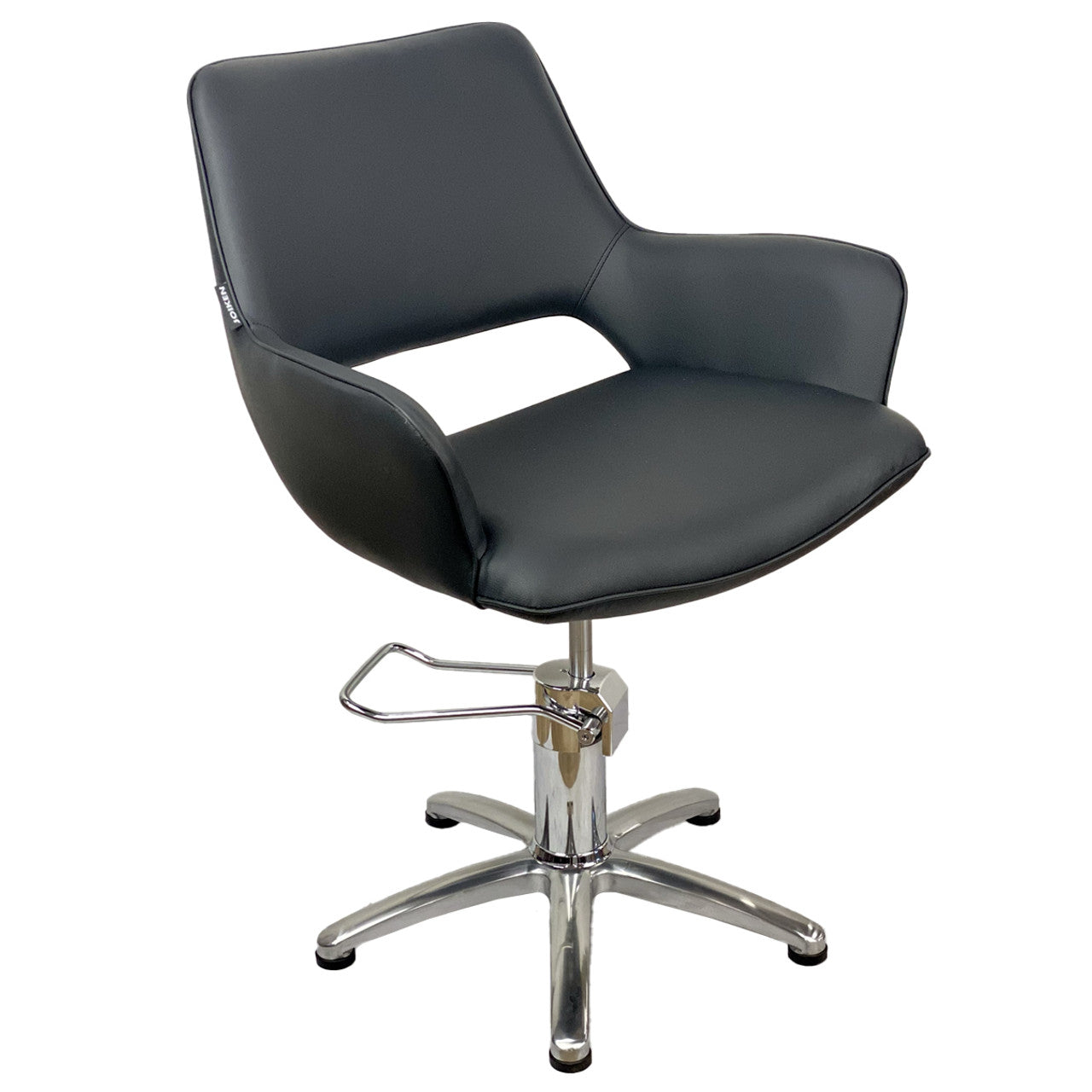 Indigo Black Styling Chair - CHROME 5 Star Hydraulic