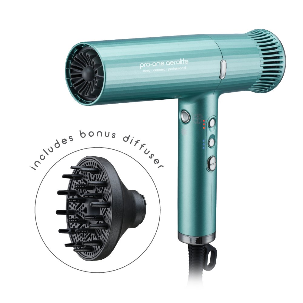 Pro-One Aerolite Hairdryer - Emerald Green