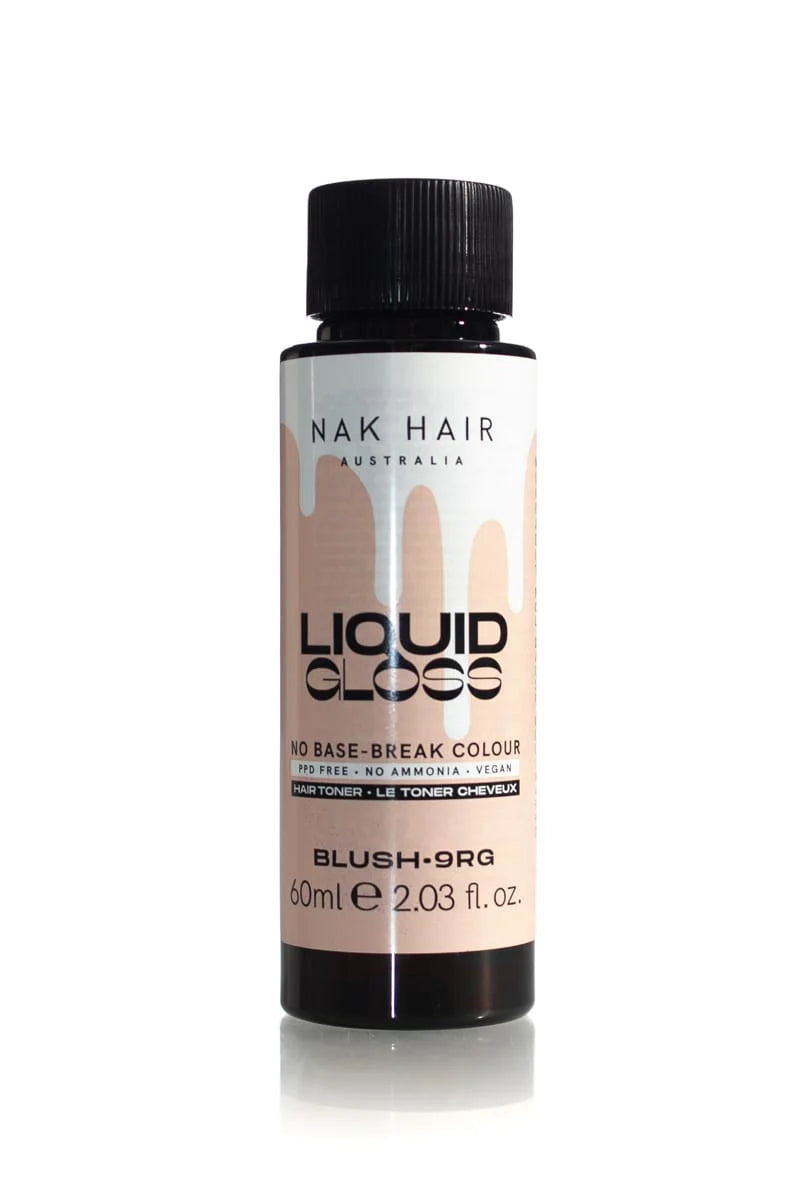 NAK Liquid Gloss Blush 60ml - 9RG Palest Blonde Rose Gold