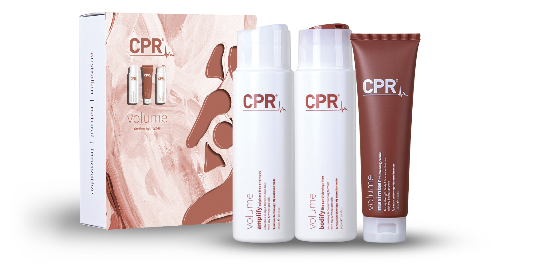 Vitafive CPR Volume Solution - Trio Pack (retail sizes)