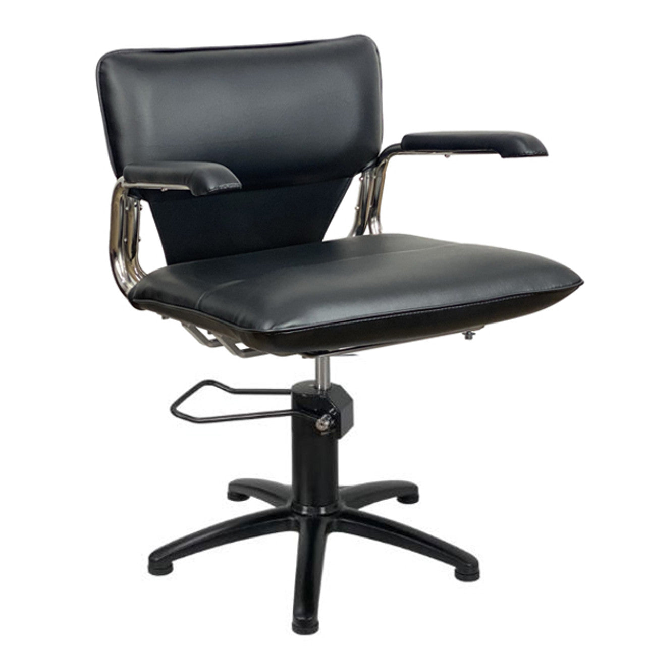 S1 Styling Chair - Hydraulic Black 5 Star Black Upholstery