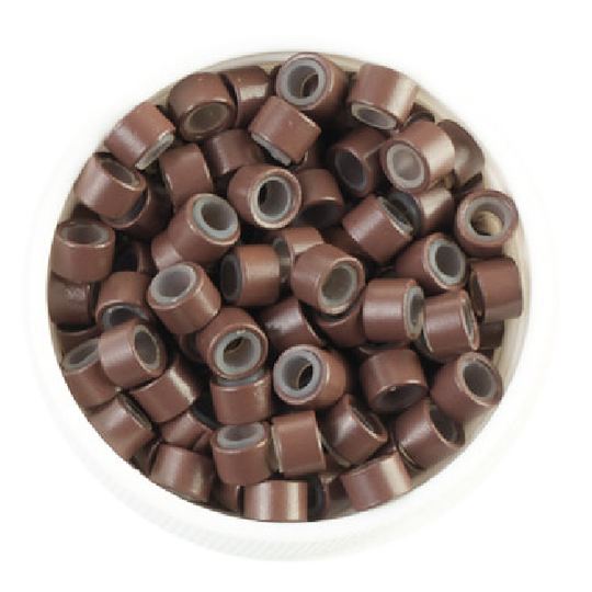 Angel Mini Silicon Beads 4.3x2.5x3mm 1000pk Bottle Med Brown #5