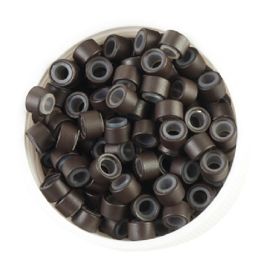 Angel Mini Silicon Beads 4.3x2.5x3mm 125pk Bag Dark Brown #3