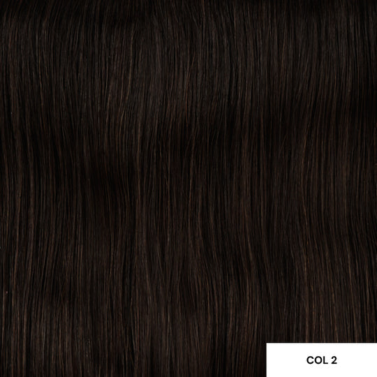 Angel Seamless 7 Piece Clip-In Set 20”/50cm 2 OFF BLACK