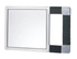 Centrix Chrome Rubber Grip Back Mirror - Black