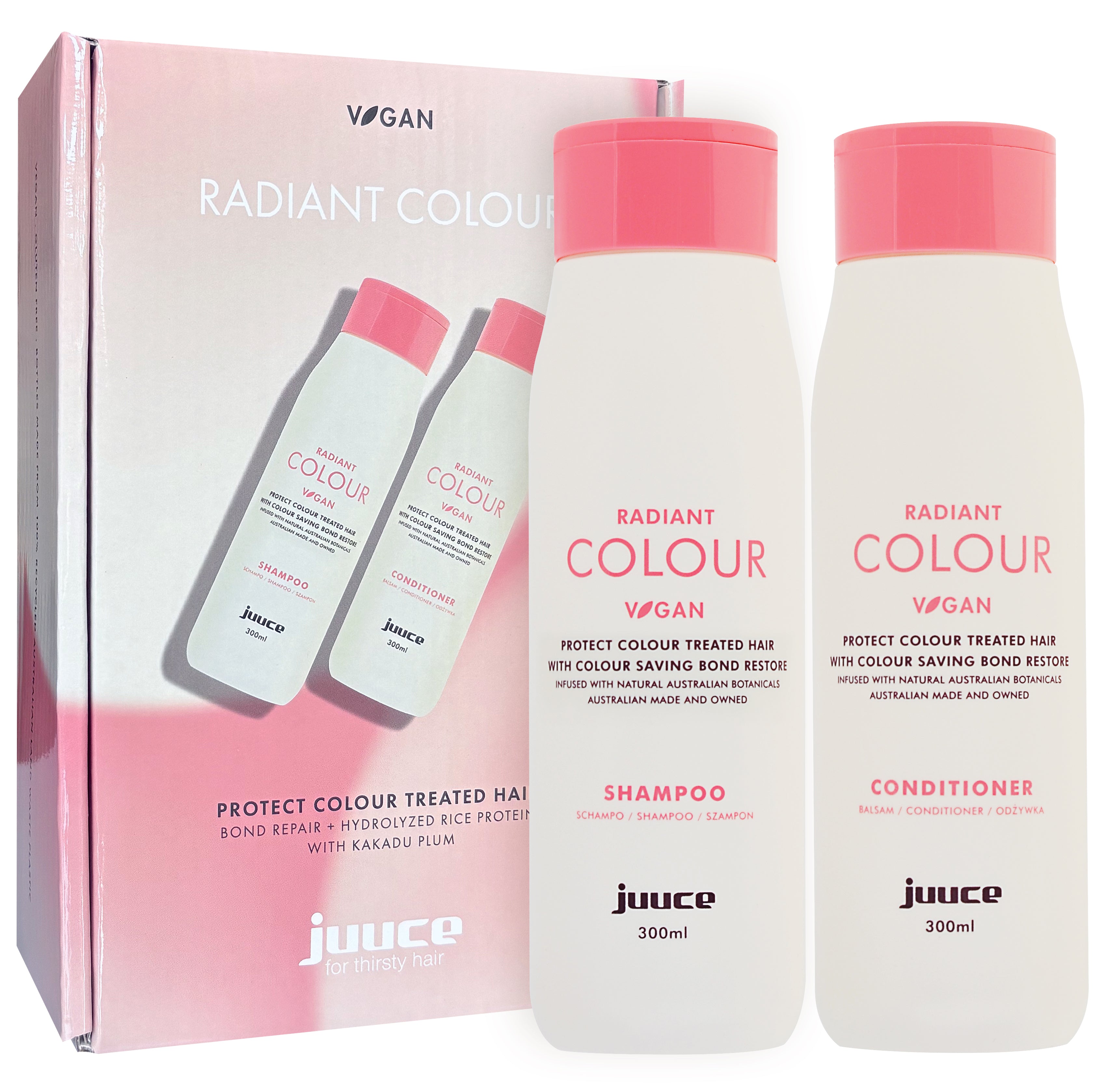 Juuce Radiant Colour Shampoo & Conditioner 300ml Duo