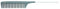 Leader Carbon #257 Metal Tail Comb 220mm