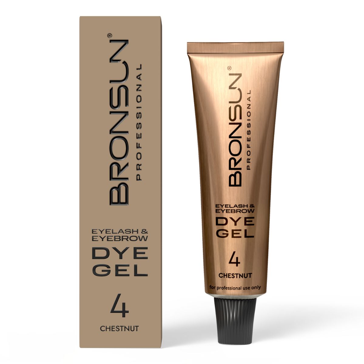 Bronsun Eyelash and Eyebrow Dye Chestnut #4 15 ml