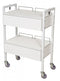 2 Drawer Trolley - WHITE Beauty Trolley