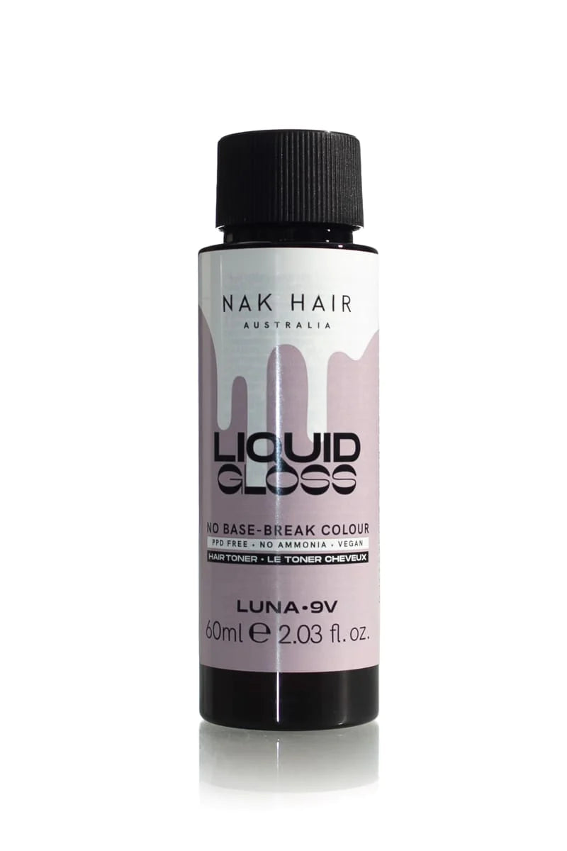 NAK Liquid Gloss Luna 60ml - 9V Palest Blonde Violet