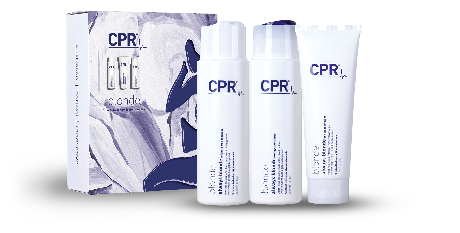 Vitafive CPR Blonde Solution - Trio Pack (retail sizes)