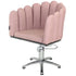 Penelope Dusty Pink Chair - CHROME 5 Star Hydraulic