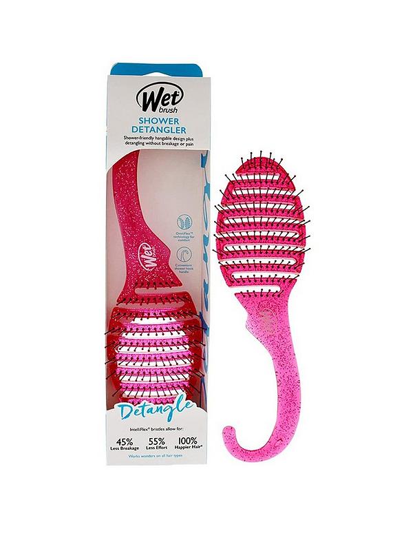 WetBrush Shower Detangler-Pink Glitter Model# BWR801PINKGL