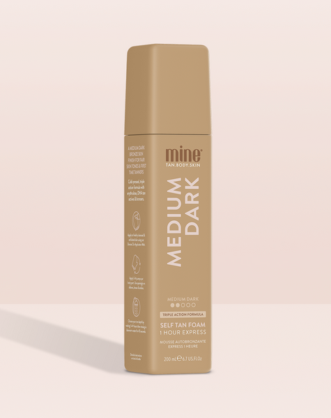 MineTan Medium Dark Self Tan Foam 6.7 fl oz / 200mL