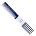 Dateline Professional Blue Celcon Teasing Comb with Rubber Grip & 5 Tails 7 1/2" 302R - Plastic