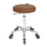 Turbo - Chrome Base - (TAN Upholstery)  With CLICK'NCLEAN Castors