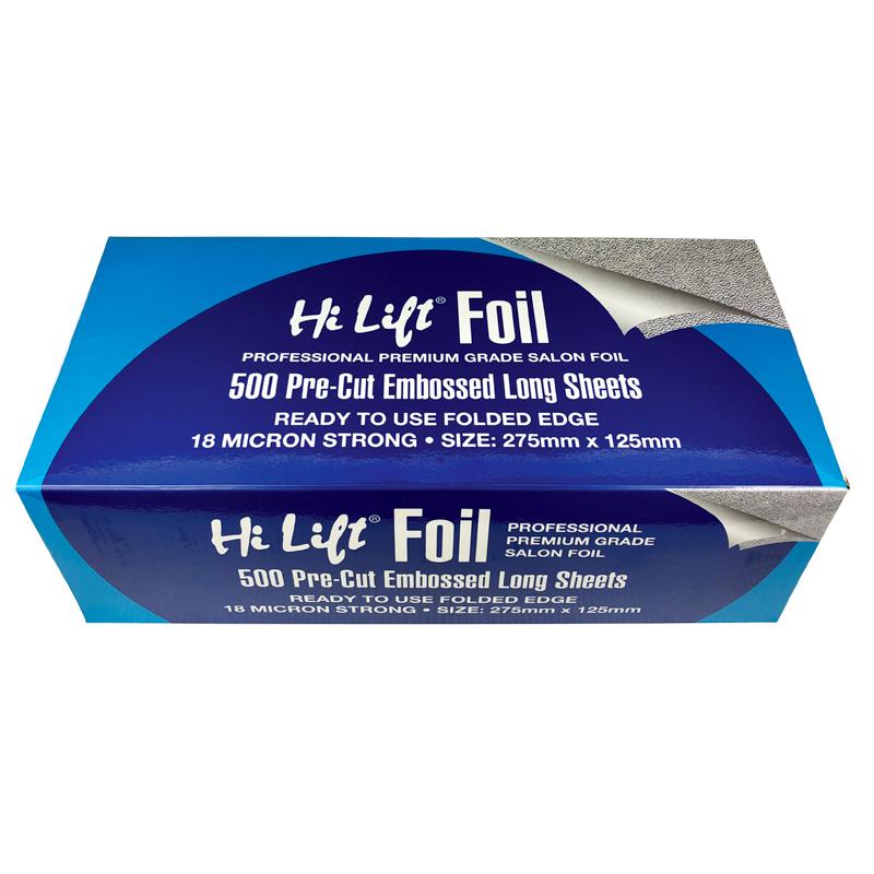 Hi Lift Foil 500 Pre-Cut Long Sheets 18 Micron Silver 275mm x 125mm