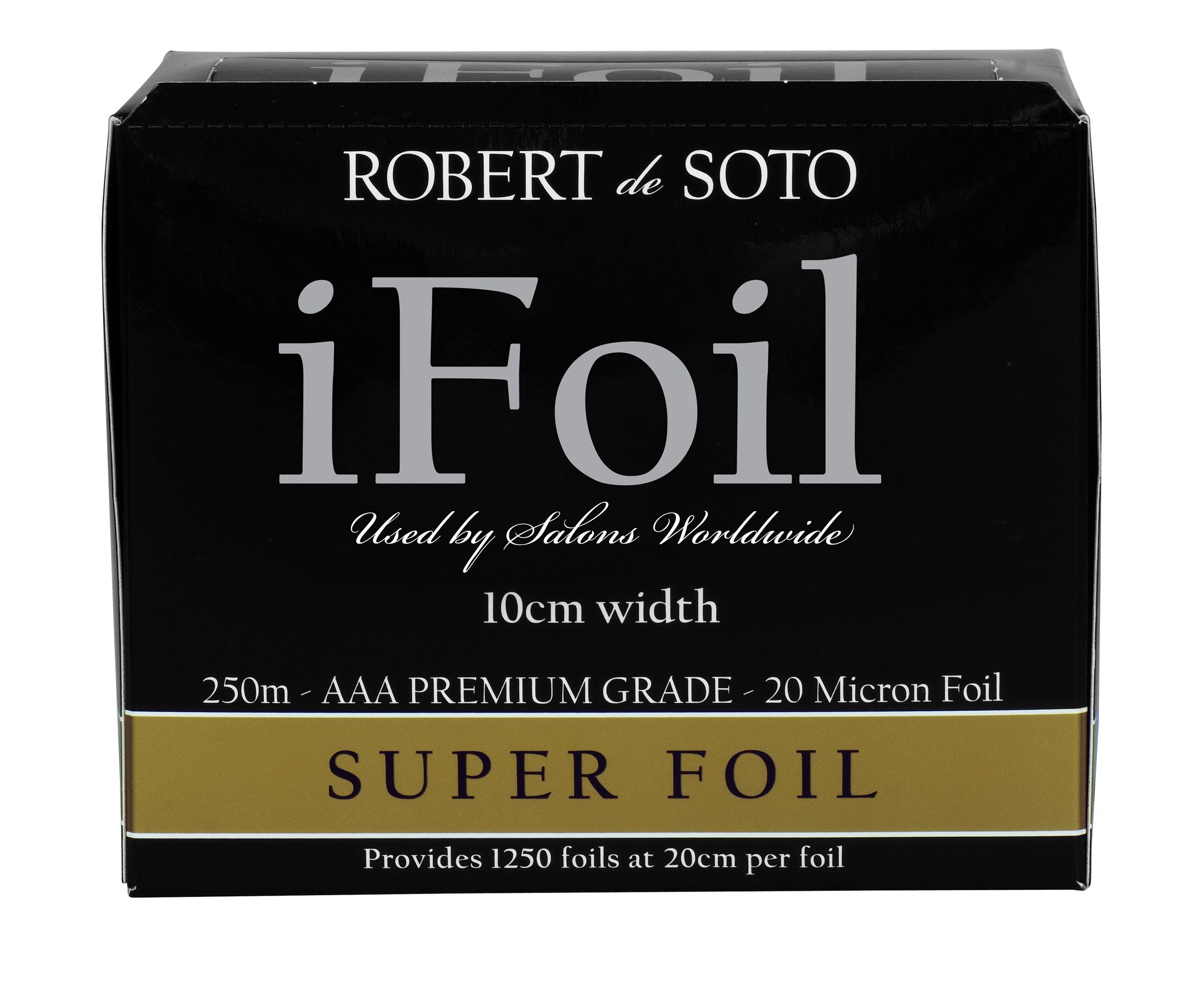 Robert DeSoto iFoil 20 Micron Super Foil 250m x 100mm - Silver