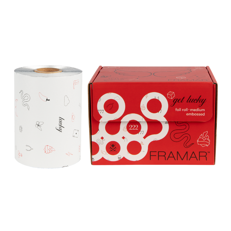 FRAMAR Get Lucky Embossed Roll -12.7cm x 97.5mtr