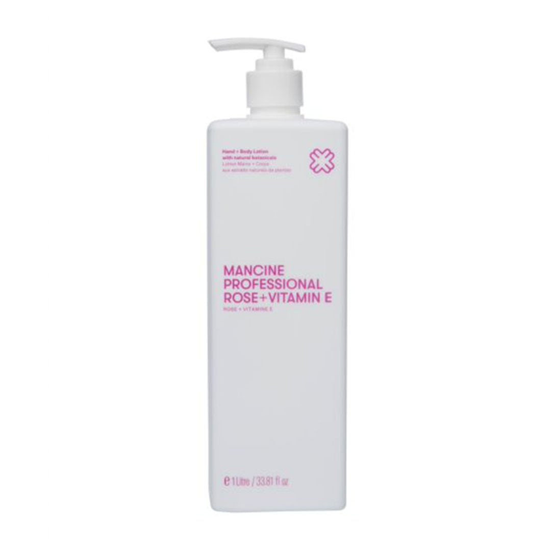 Mancine Hand & Body Lotion: Rose & Vitamin E 1 litre