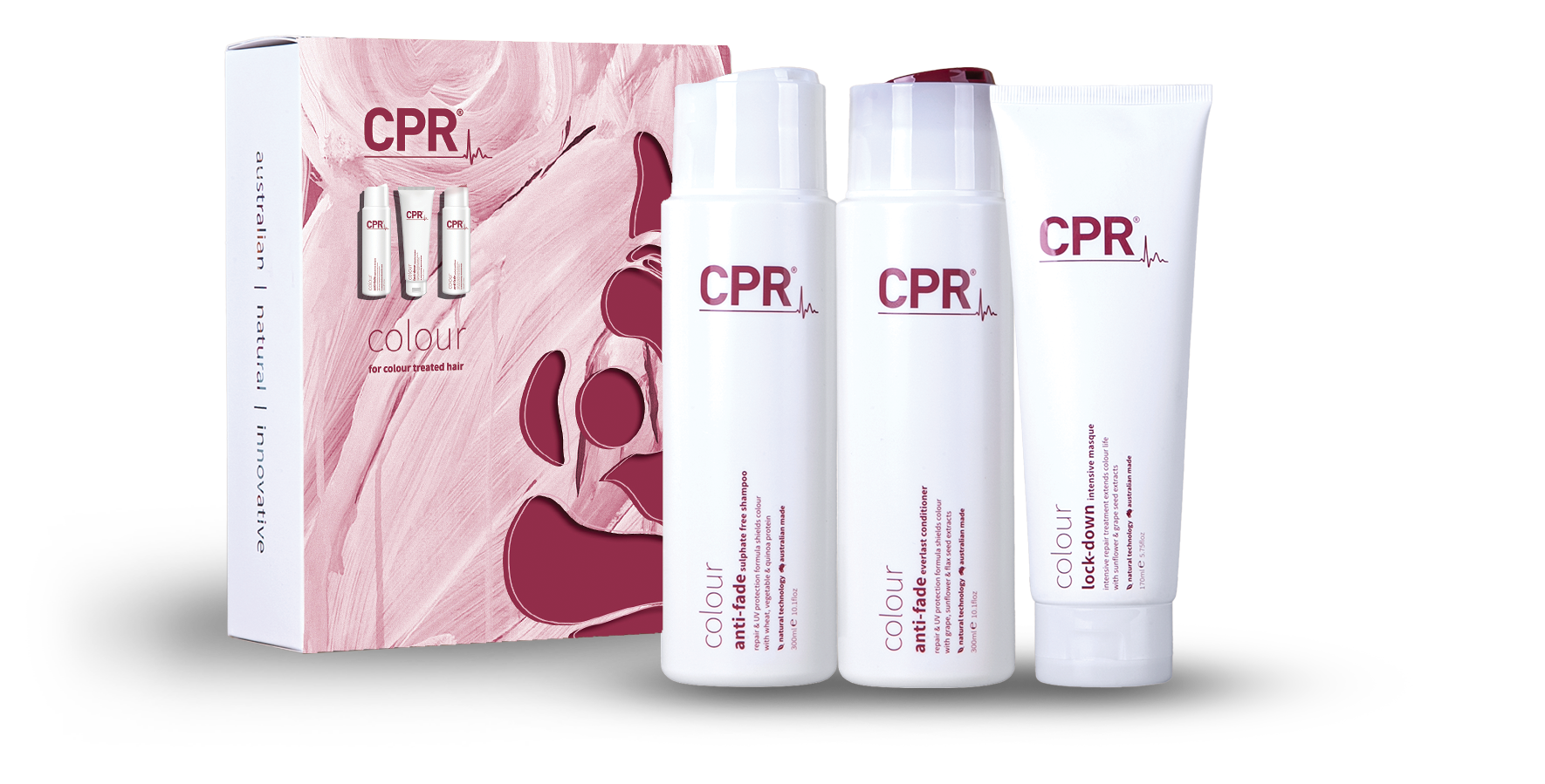 Vitafive CPR Colour Solution - Trio Pack (retail sizes)