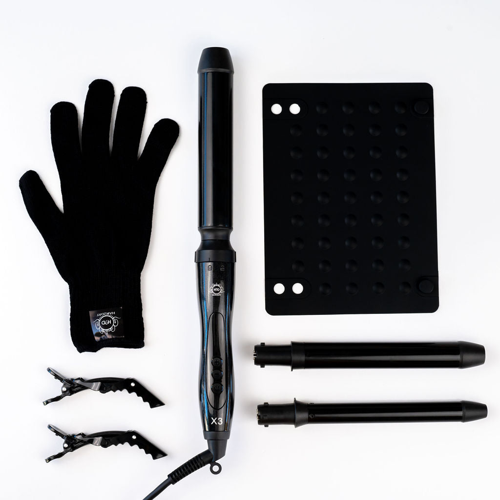 H2D Black X3 Professional Curling Wand