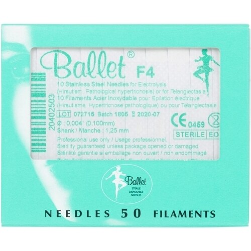 Ballet Stainless Steel F4 Needles 50pk