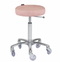 Turbo Dusty Pink Cutting Stool - Chrome Base