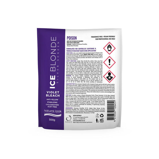 LuminArt Ice Blonde Silver Screen Violet Bleach 500g