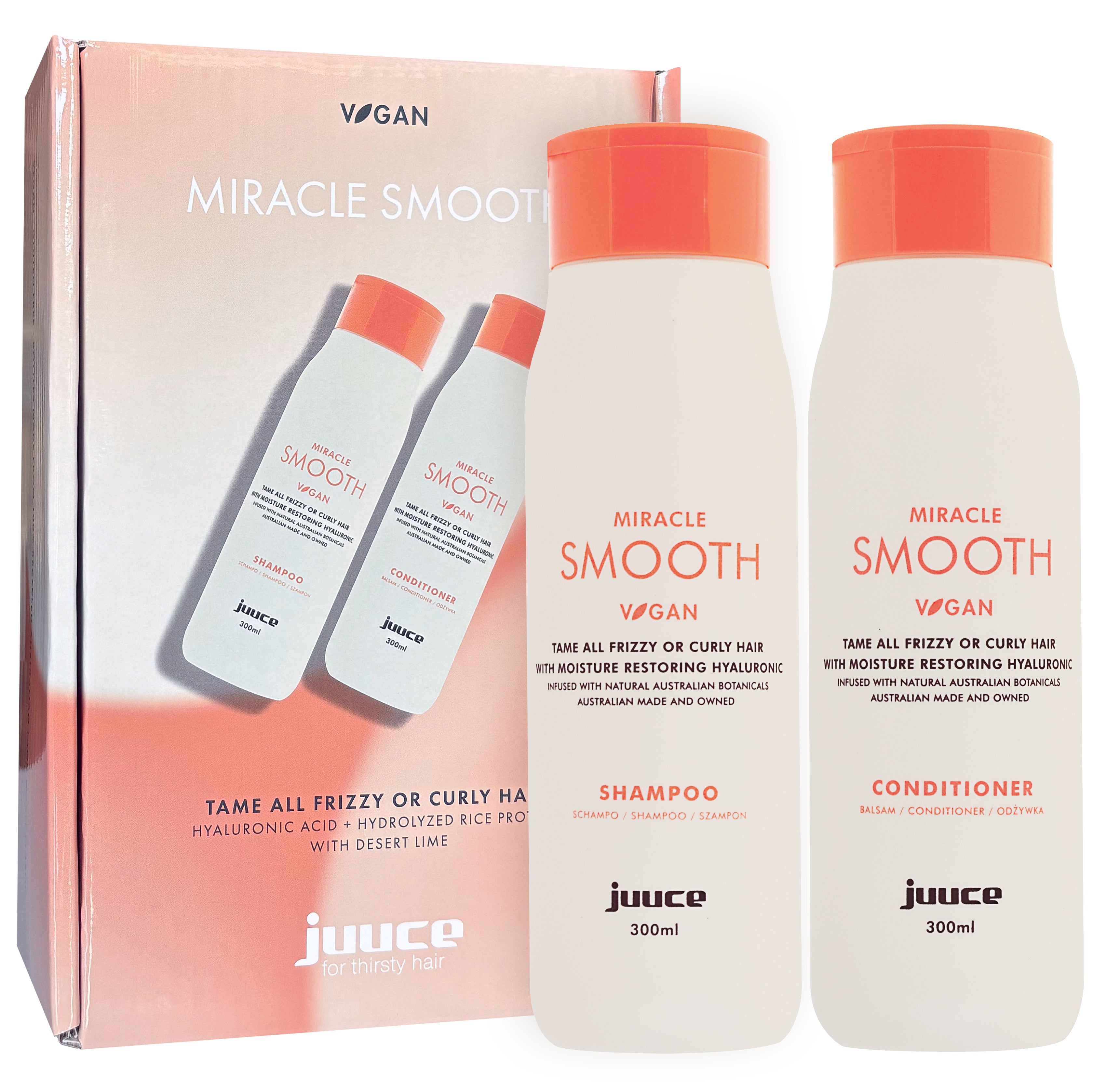 Juuce Smooth Shampoo & Conditioner 300ml Duo