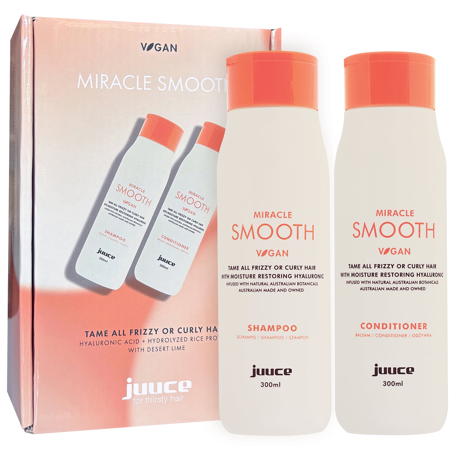 Juuce Smooth Shampoo & Conditioner 300ml Duo