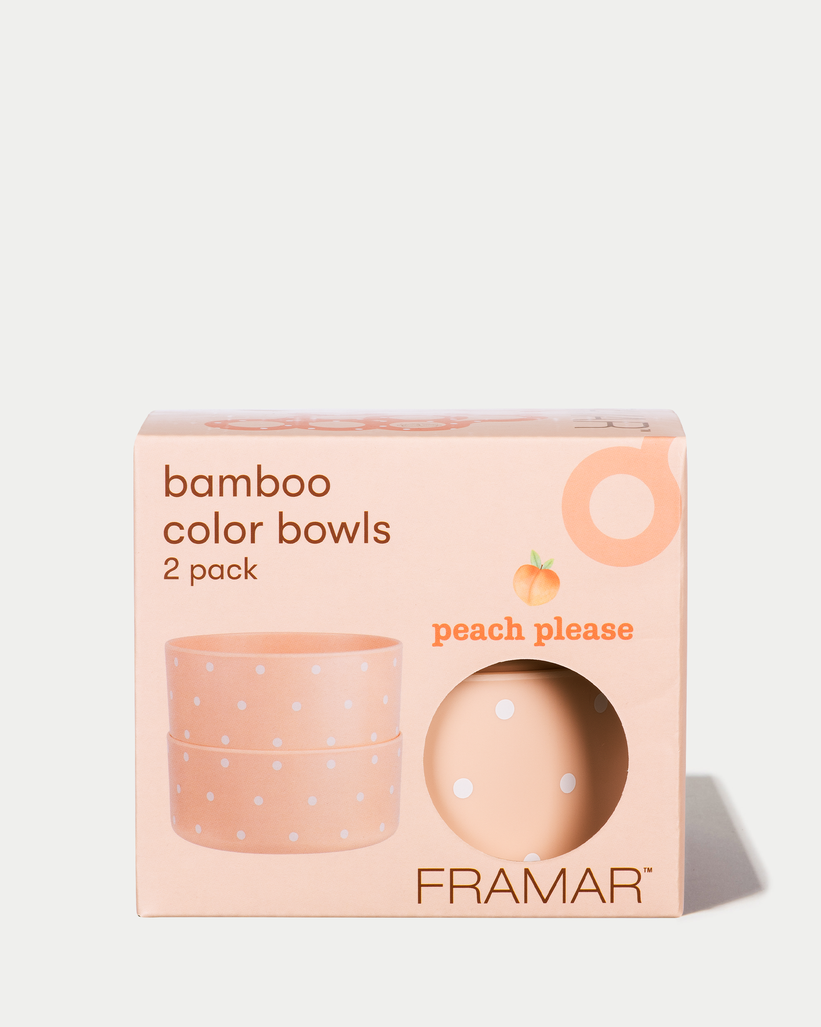FRAMAR Peach Please - Bamboo Bowls 2PC