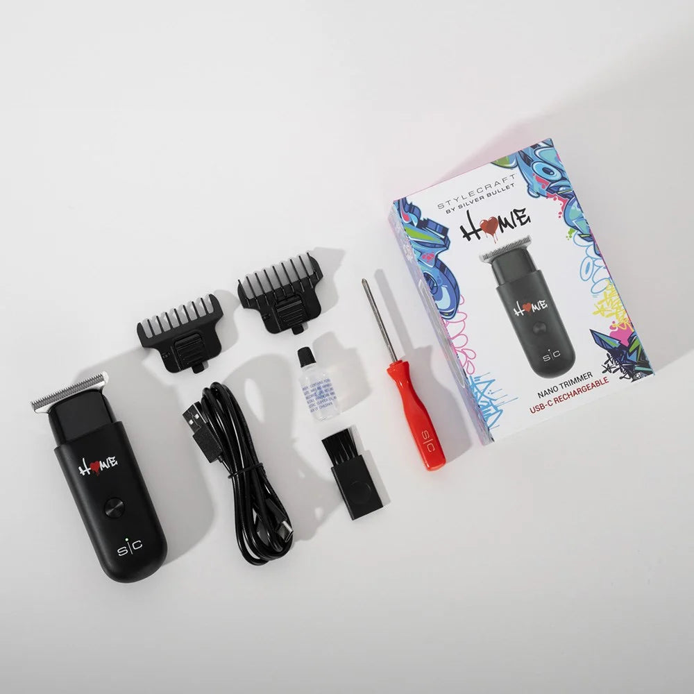 StyleCraft by Silver Bullet Homie Nano Hair Trimmer USB-C Rechargable