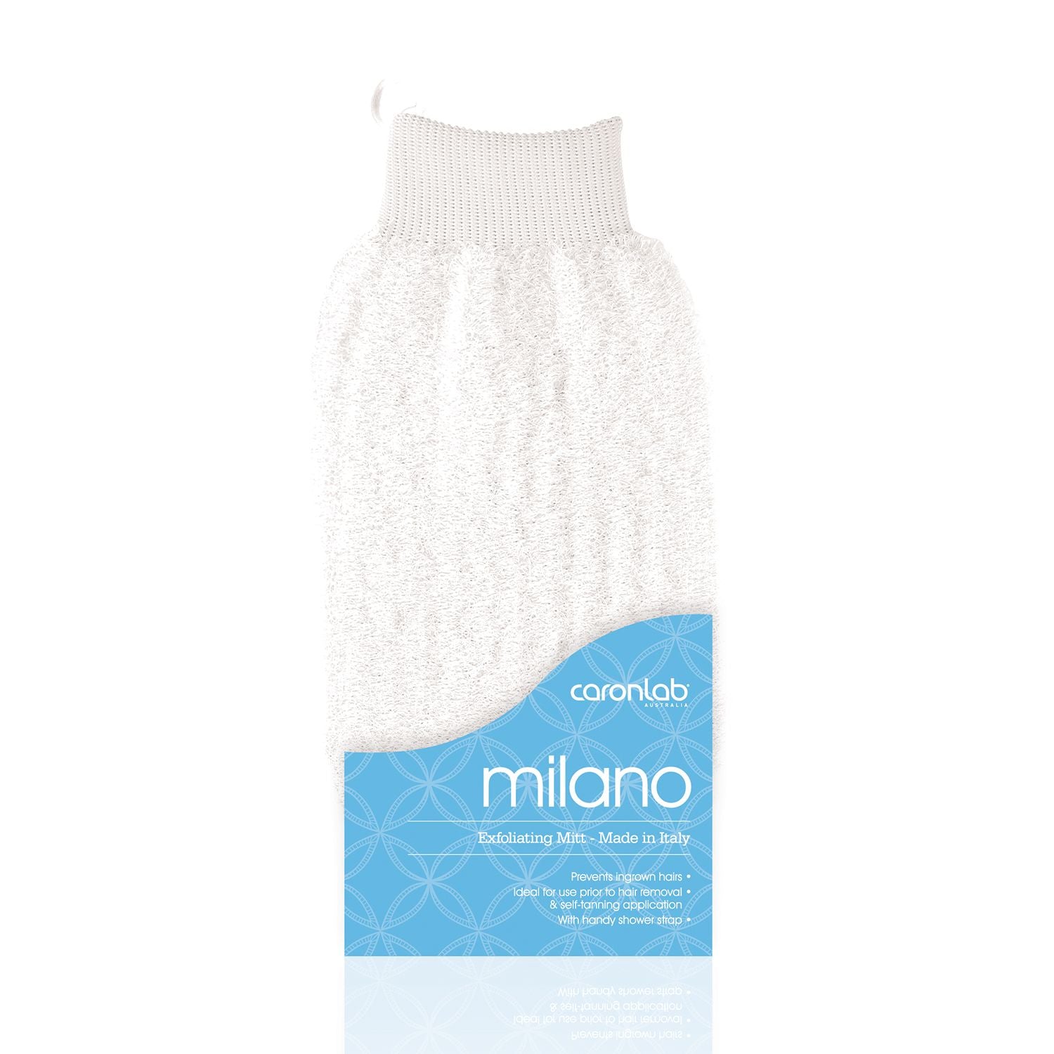 Caronlab Milano Massage Mitt - White