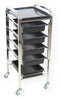 Vader - 6 Tier Flat Top/Chrome Metal Frame