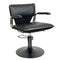 S1 Styling Chair - Hydraulic BLACK Disc Black Upholstery